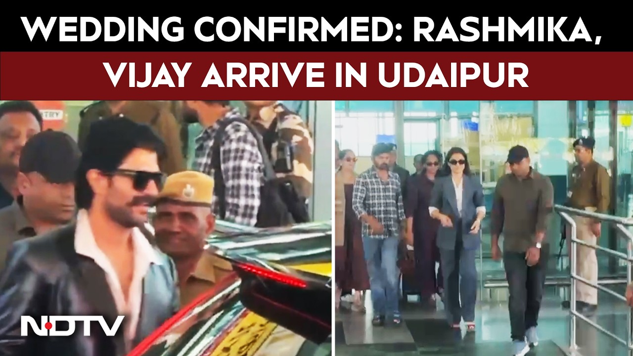 Vijay Deverakonda News | Vijay Deverakonda And Rashmika Mandanna Confirm Wedding, Arrive In Udaipur