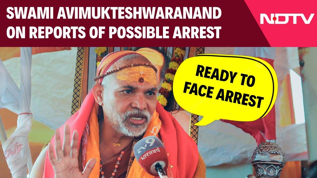 "Will Cooperate If Arrested": Swami Avimukteshwaranand Responds To Possible Police Arrest