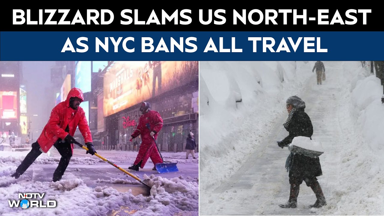 US Blizzard Alert: Travel Bans in New York, Schools Shut as Heavy Snow Hits Northeast