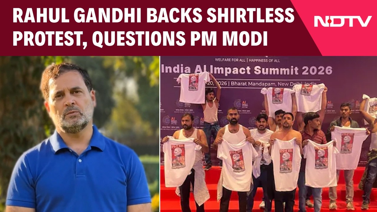 Rahul Gandhi Backs Shirtless Protest, Questions PM Modi; 7 Youth Congress Workers Arrested
