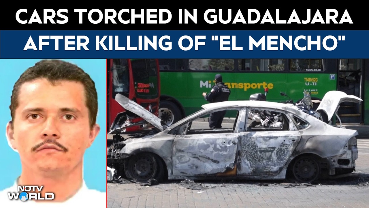 Cars Torched In Guadalajara Violence After Killing Of Mexican Cartel Leader