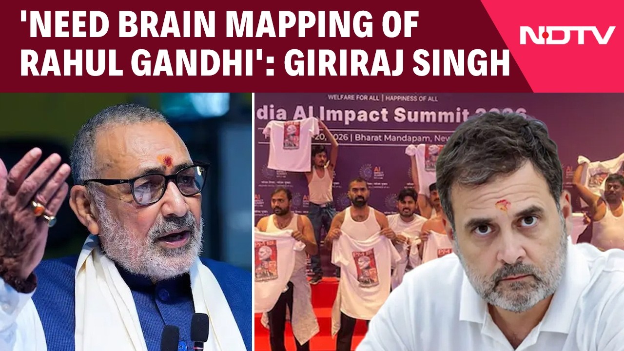 Giriraj Singh Targets Rahul Gandhi Over US Deal, Calls For &lsquo;Brain Mapping&rsquo;