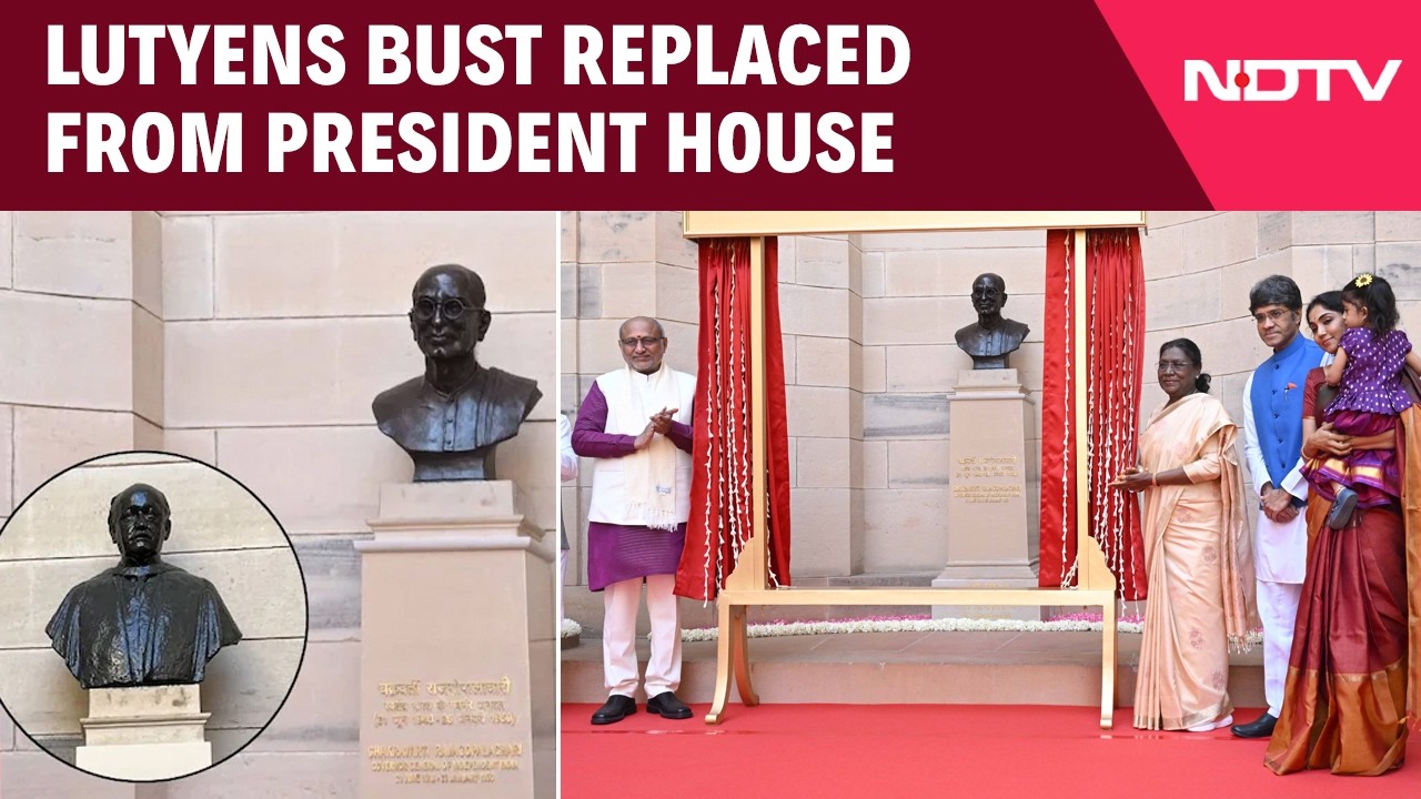 Lutyens Bust Replaced With Rajagopalachari's At Rashtrapati Bhavan In Decolonisation Move