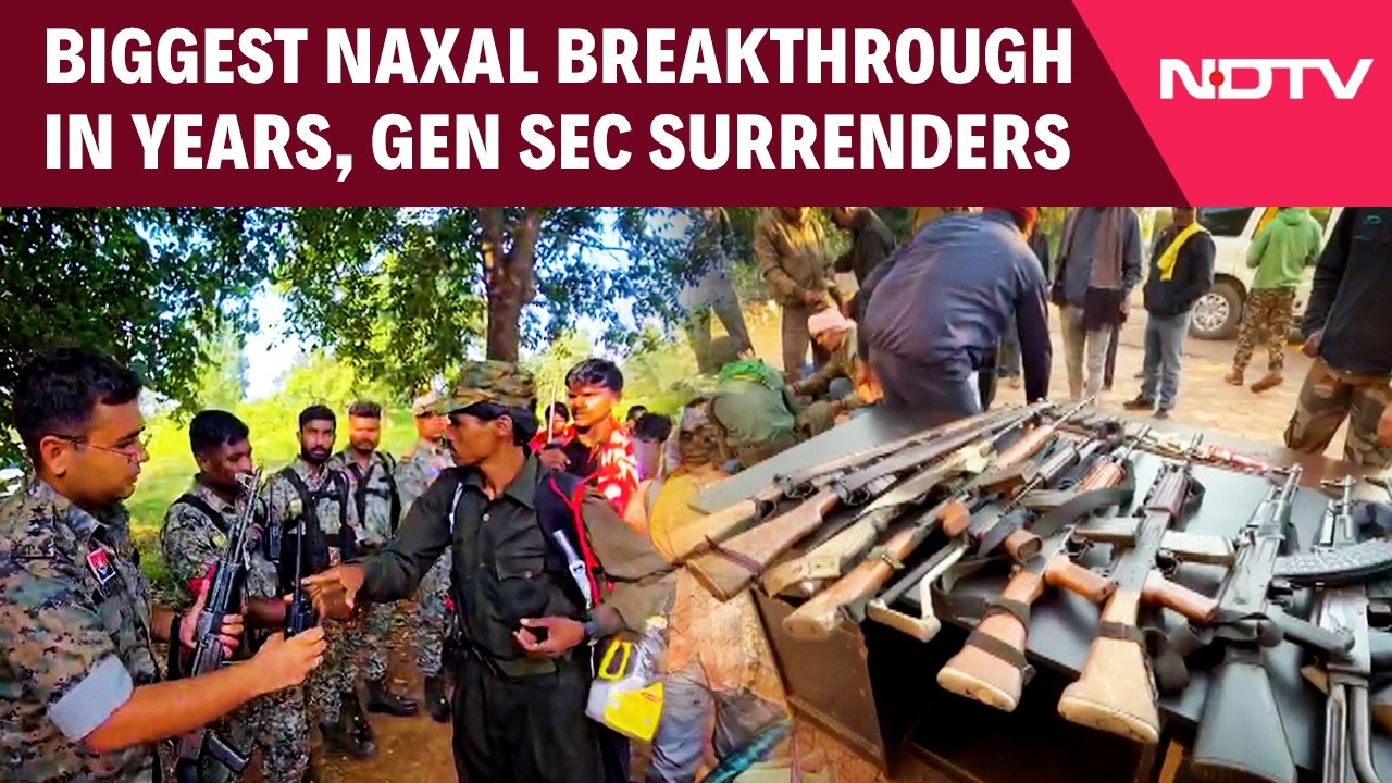 Naxals News | Top Maoist Leader Devji Surrenders In Telangana in Major Anti-Naxal Breakthrough