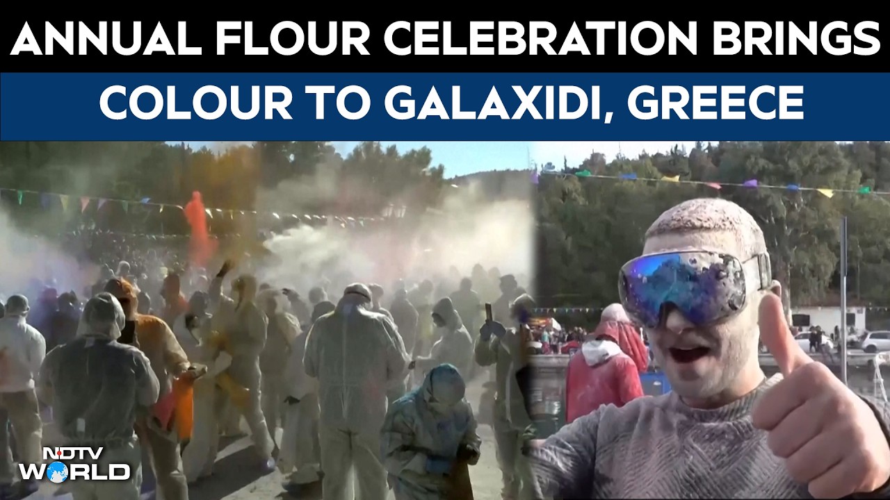 Annual Flour Celebration Brings Color to Galaxidi