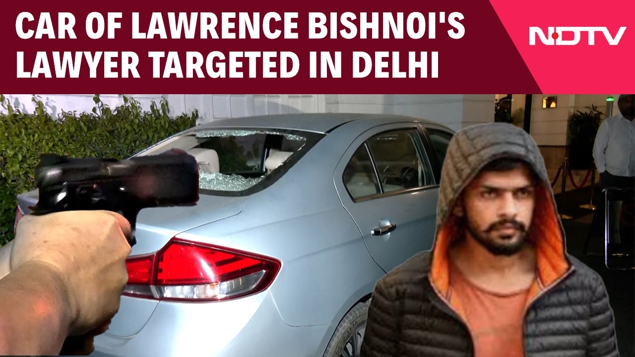 Shots Fired At Lawrence Bishnoi Gang Lawyer's Vehicle By Men On Bike In Delhi