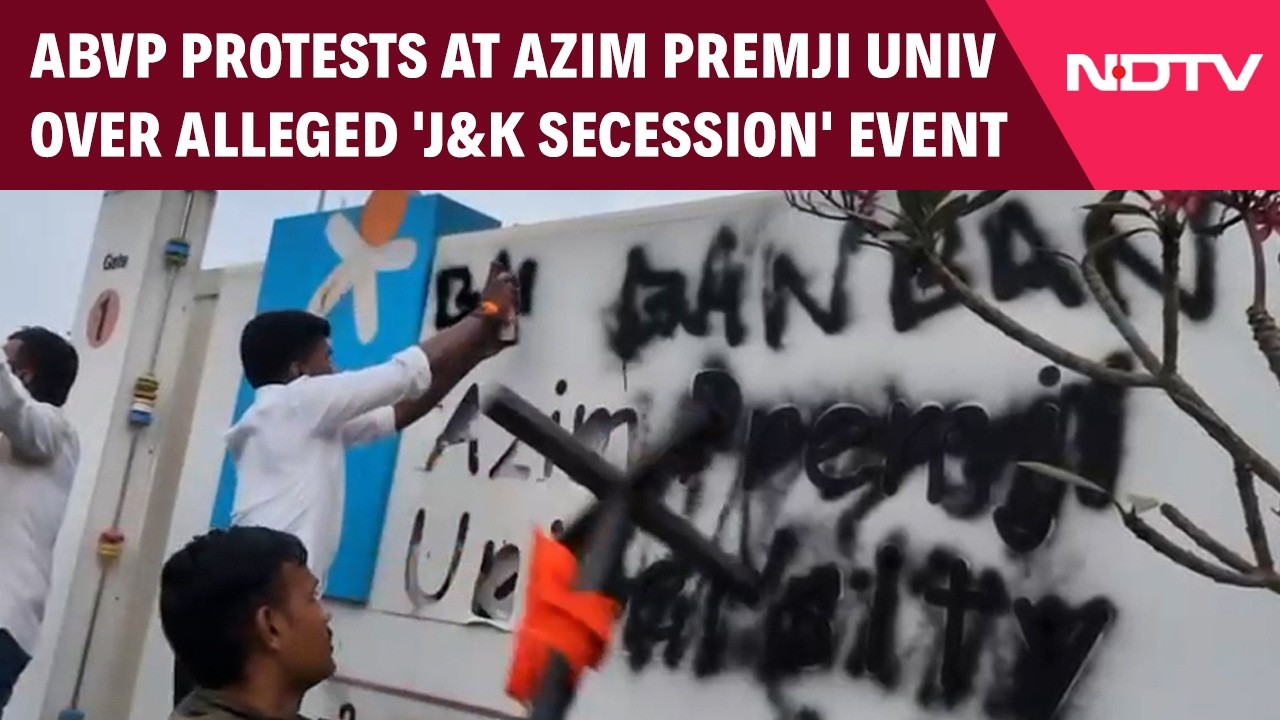 ABVP Alleges Azim Premji University Promoting J&K 'Secession', Stages Protest