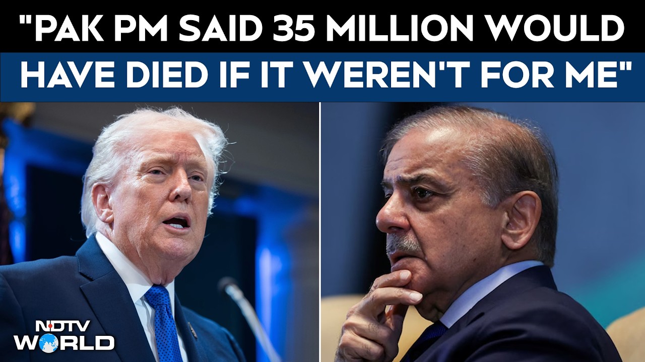 Trump On Op Sindoor: "Pak PM Said 35 Million Would Have Died If It Weren't For Me"