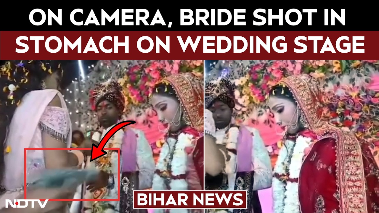 On Camera, Bride Shot In Stomach On Wedding Stage In Bihar