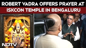Businessman Robert Vadra Offers Prayer At ISKCON Temple In Bengaluru