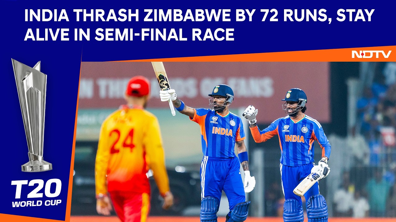 T20 World Cup 2026 | India Thrash Zimbabwe By 72 Runs, Stay Alive In Semi-Final Race