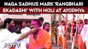 Naga Sadhus Celebrate Holi With Hanumangarhi&rsquo;s Sacred Flag In Ayodhya
