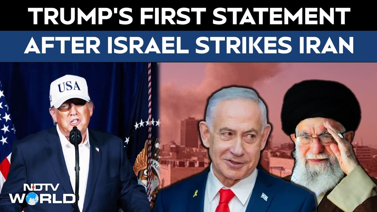 "Objective Is To Defend American People": Trump As US, Israel Attack Iran
