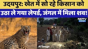 Udaipur Leopard Attack: खेत में सो रहे किसान को उठा ले गया लेपर्ड, जंगल में मिला शव! | Breaking News