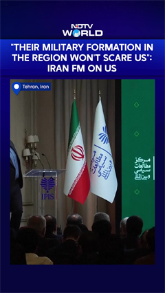 Iran FM Araghchi Says US Military Presence In Region Will Not Scare Tehran