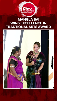 Video: Mangala Bai Maravi Wins Excellence In Traditional Arts At NDTV Masterstroke Award