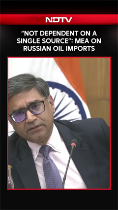 MEA: 'India Not Dependent On A Single Source For Russian Oil'
