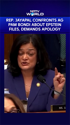 Epstein Files | Rep. Jayapal Confronts AG Pam Bondi About Epstein Files, Demands Apology