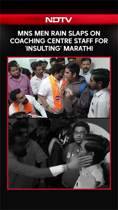 Marathi Row | MNS Men Rain Slaps On Coaching Centre Staff For 'Insulting' Marathi