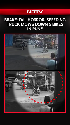 Brake-Fail Horror: Speeding Truck Mows Down 5 Vehicles in Pune