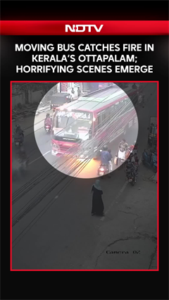 Moving Bus Catches Fire In Kerala&rsquo;s Ottapalam; Horrifying Scenes Emerge