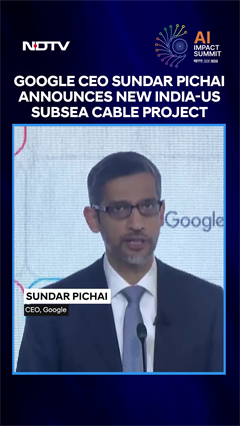 Google CEO Sundar Pichai Announces New India&ndash;US Subsea Cable Project