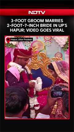 Video: 3-Foot Groom Marries 2-Foot-7-Inch Bride In UP's Hapur; Video Goes Viral