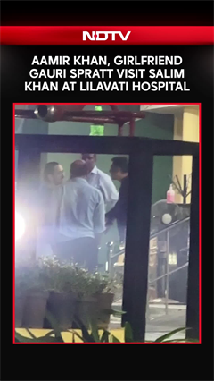 Video: Aamir Khan And Girlfriend Gauri Spratt Visit Salim Khan At Mumbai's Lilavati Hospital