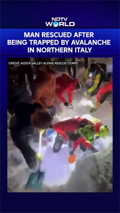 Man Rescued After Being Trapped by Avalanche in Northern Italy