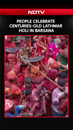 Video: Holi 2026 | People Celebrate Centuries-Old Lathmar Holi In Barsana