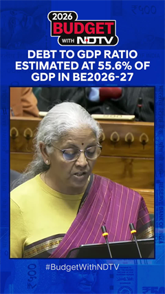 Debt to GDP ratio estimated at 55.6% of GDP in BE2026-27 vs 56.1% in RE25-26