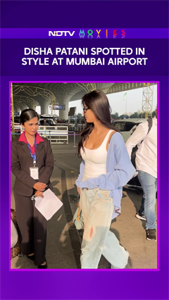Disha Patani Spotted In Style At Mumbai Airport