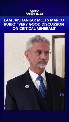 EAM Jaishankar Meets Marco Rubio: "Very Good Discussion On Critical Minerals"