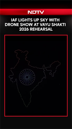 IAF&rsquo;s Spectacular Drone Show Lights Up Vayu Shakti 2026 Rehearsal In Pokhran, Jaisalmer