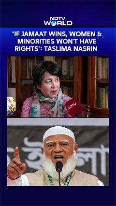 "If Jamaat Wins, Women & Minorities won't have rights": Taslima Nasrin
