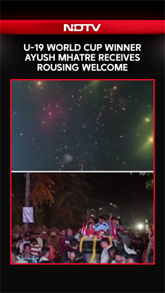 U-19 Winning Captain Ayush Mhatre Receives Rousing Welcome Back Home