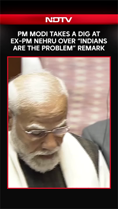 PM Modi Takes A Dig At Former PM Nehru Over "Indians Are The Problem" Remark