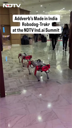 NDTV AI Summit | Meet Addverb&rsquo;s Made-In-India RoboDog &lsquo;Trakr&rsquo;