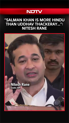 Video: “Salman Khan Is More Hindu Than Uddhav Thackeray…”: Nitesh Rane