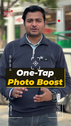 One tap photo boost
