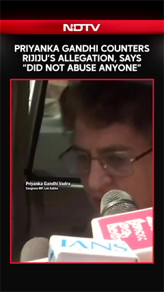 Priyanka Gandhi Counters Kiren Rijiju's Allegation, Says "Did Not Abuse Anyone"
