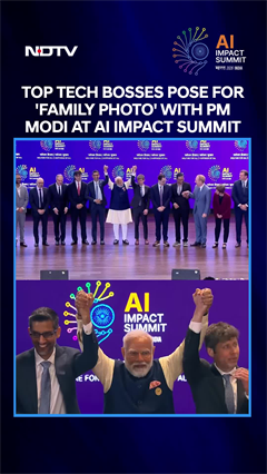 World Leaders, Top Tech Bosses Pose For 'Family Photo' At AI Impact Summit 2026