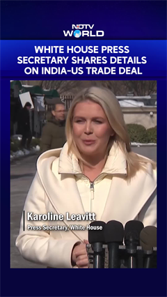 White House Press Secretary Shares Details On India-US Trade Deal