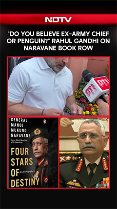 Rahul Gandhi News | Rahul Gandhi On Naravane Book Row: "Do You Believe Ex Army Chief Or Penguin?"