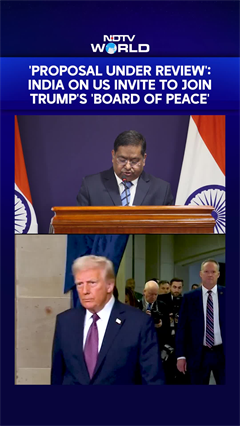 'Proposal Under Review': India On US Invite To Join Trump's 'Board Of Peace'