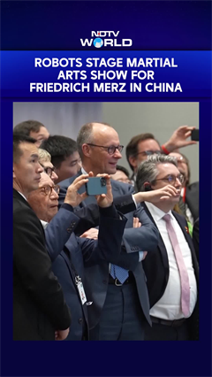 Robots Dance, Box And Flex In Hangzhou During German Chancellor Friedrich Merz&rsquo;s China Visit