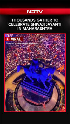 Thousands Gather To Celebrate Shivaji Jayanti In Maharashtra; Video Goes Viral