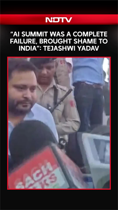 Video: 'AI Summit Was A Complete Failure, Brought Shame To India': RJD's Tejashwi Yadav