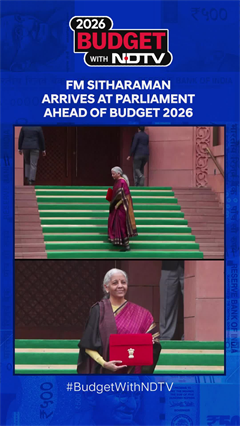 Union Budget 2026: FM Nirmala Sitharaman Arrives In Parliament To Present Her 9th Straight Budget