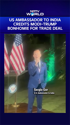 US Ambassador To India Sergio Gor Credits Modi-Trump Bonhomie For India-US Trade Deal